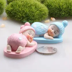 Decoration Clear Texture Child Character Fish Tank Ornament Office Supply