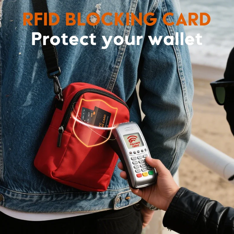 RFID 차단 카드 비접촉식 NFC 직불 신용 카드 여권 보호기 차단기 세트 스마트 도난 방지 디자인
