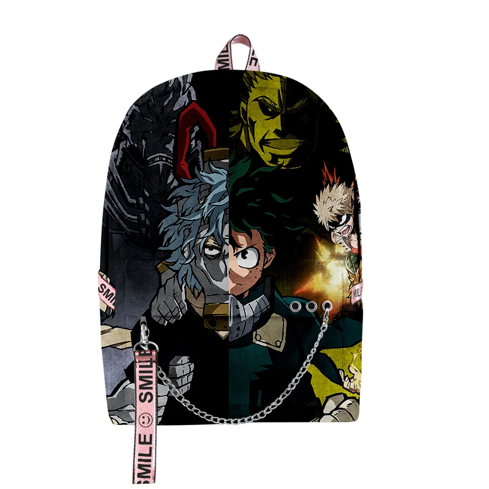 

Popular My Hero Academia Anime School Bags Unisex 3D Print Oxford Waterproof Notebook multifunction Travel BackpacksBackpack