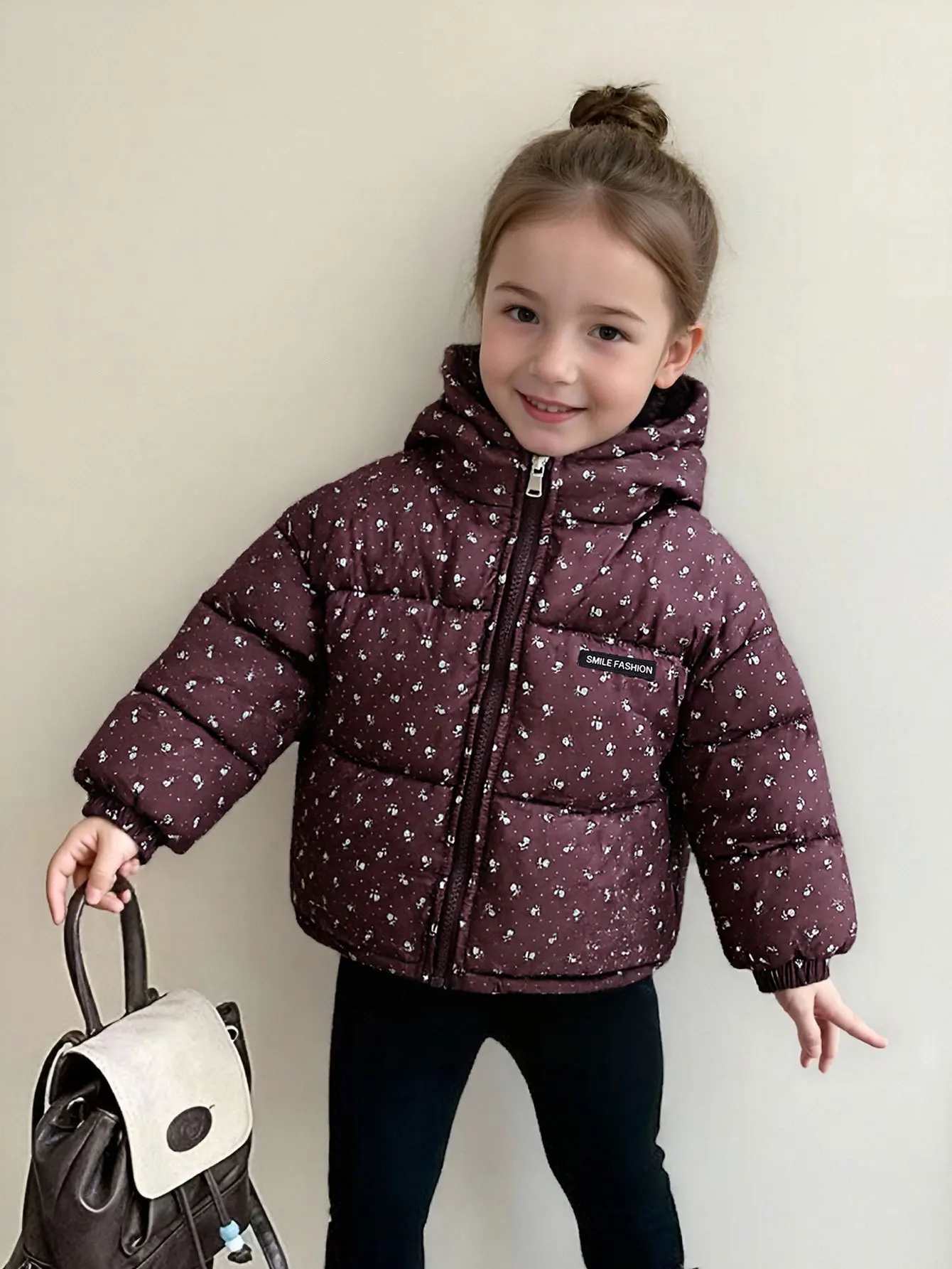 Children Leopard Print Hooded Down Coat 2026 Autumn Winter Baby Boys Girls Lamb Wool Lining Thick Warm Outerwear Kids Clothes
