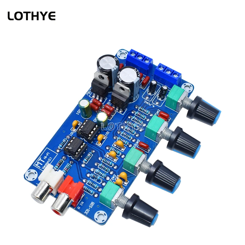 NE5532 Stereo Pre-amp Preamplifier Tone Board Audio 4 Channels Amplifier Module 4CH Control Circuit Telephone Preamp