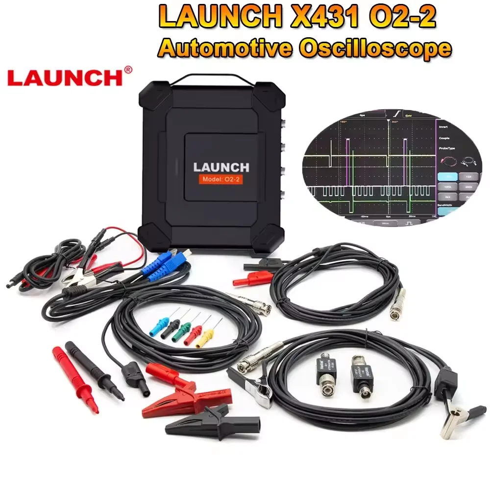 LAUNCH X-431 Oscilloscope O2-2 Scopebox Analizador 4 Channels Tester Compatible With X-431 PAD VII ,PAD V, PAD V Elite,PAD III