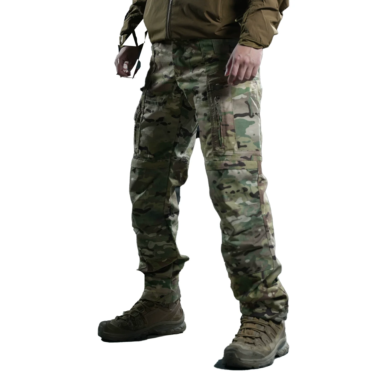 Tactical Combat Pants Men Outdoor Hiking Camping Training Rip‑Stop Breathable Multi‑Pocket Trousers
