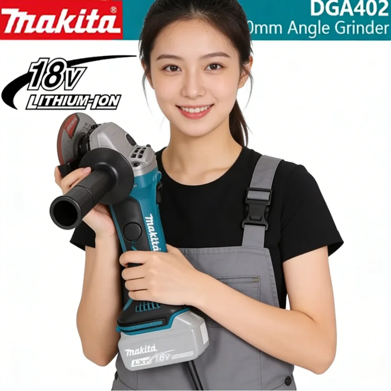 

️️Makita️18V 100mm DGA402 brushed lithium electric Angle grinder rechargeable cutting machine High-power polishing machine