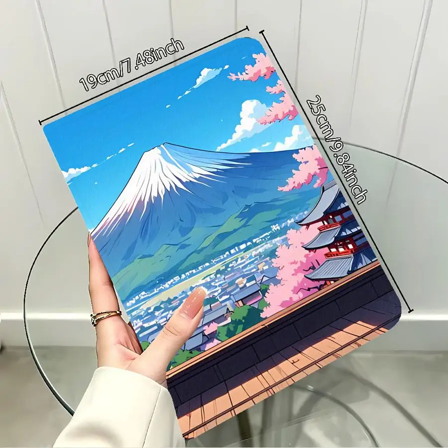 Cute Japanese Style Cat with Pencil Slot Case for Samsung Galaxy Tab S9+ S10 Lite S9 FE A11 S10FE S7 S8+ A9Plus S11 A7 Lite A8