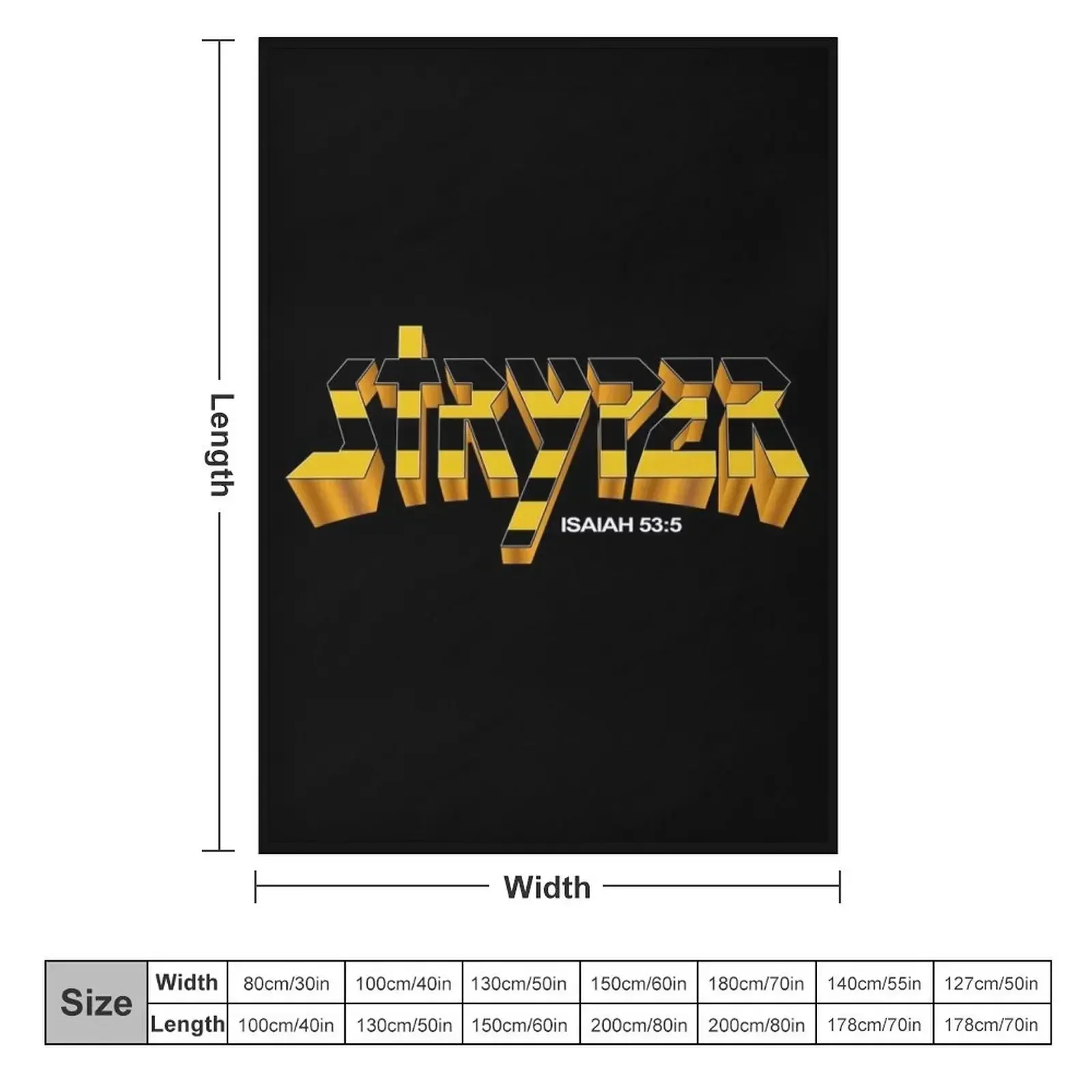 Stryper - Logo Throw Blanket wednesday Beautifuls Stuffeds anime Blankets