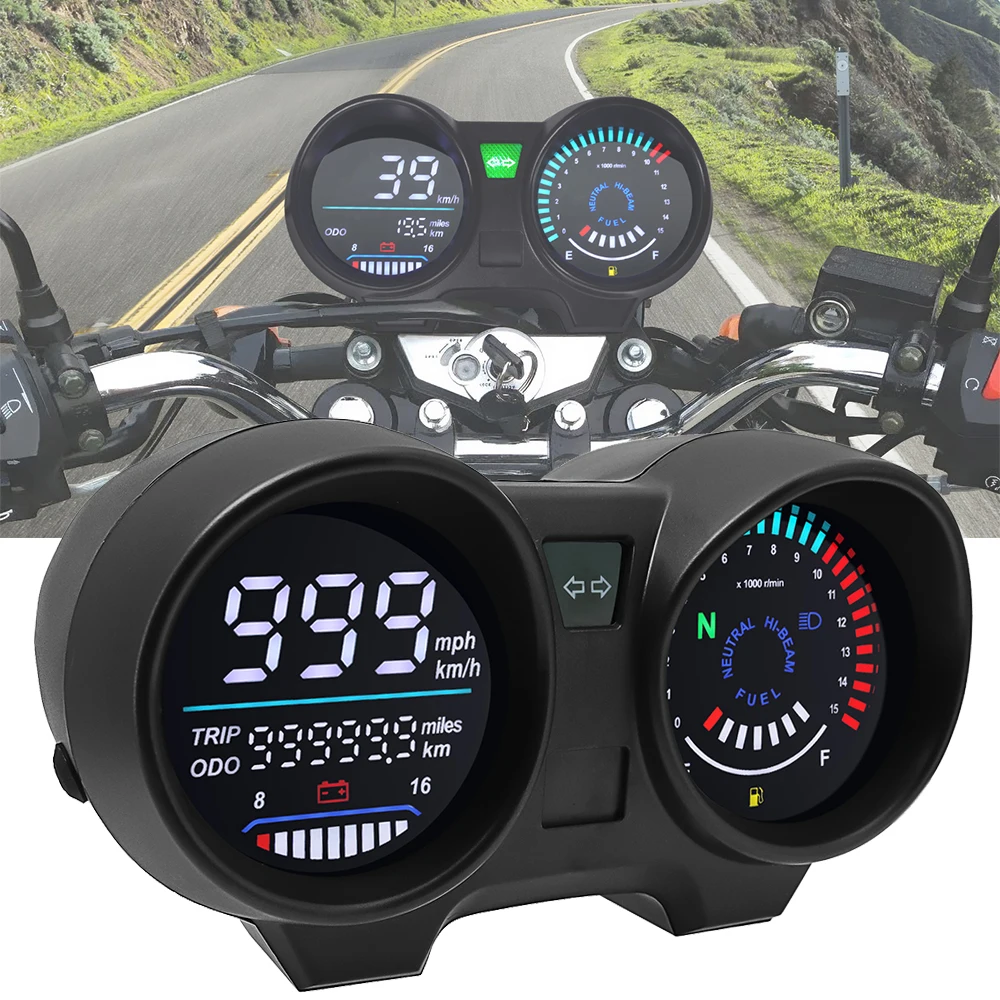For Motorcycle Brazil Titan 150 Honda Cg150 Fan150 2010 2012 2022 Digital Led Electronic Rpm Motorcycle Speedometer Panel