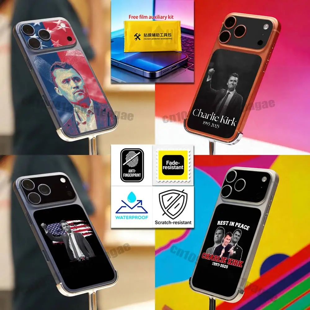 

For Charlie Kirk iPhone 17 Pro Max Phone Back Film Decal Skin Wrap Protective Sticker Full Cover