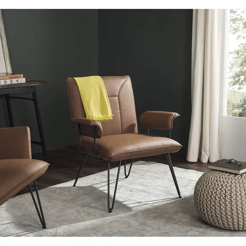 Home Collection Johannes Antique Brown Arm Chair