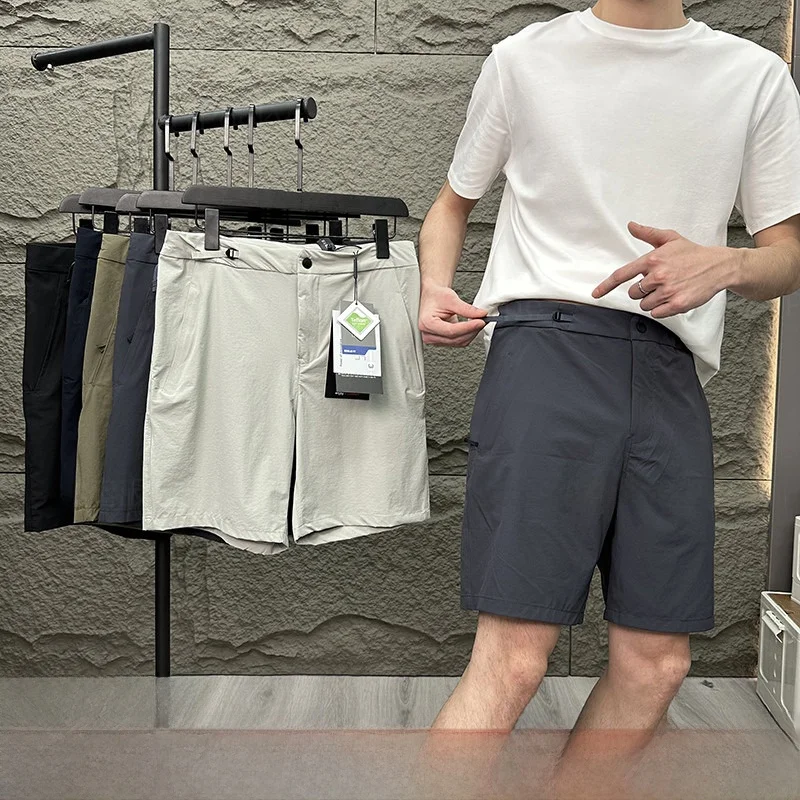 

Leavo Johnson Men's Casual orts Summer Outdoor Tee-Proof Tech Fabric Faionable Urban Straight Leg Pants Youth Sle