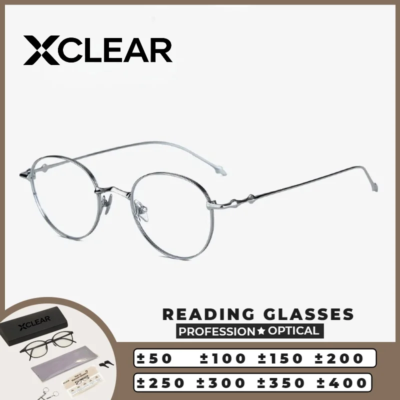 

XCLEAR Texture Reading Glasses New Design Currents Korea Style Anti Blue Ray HD Progressive Prescription Eyeglasses Classic