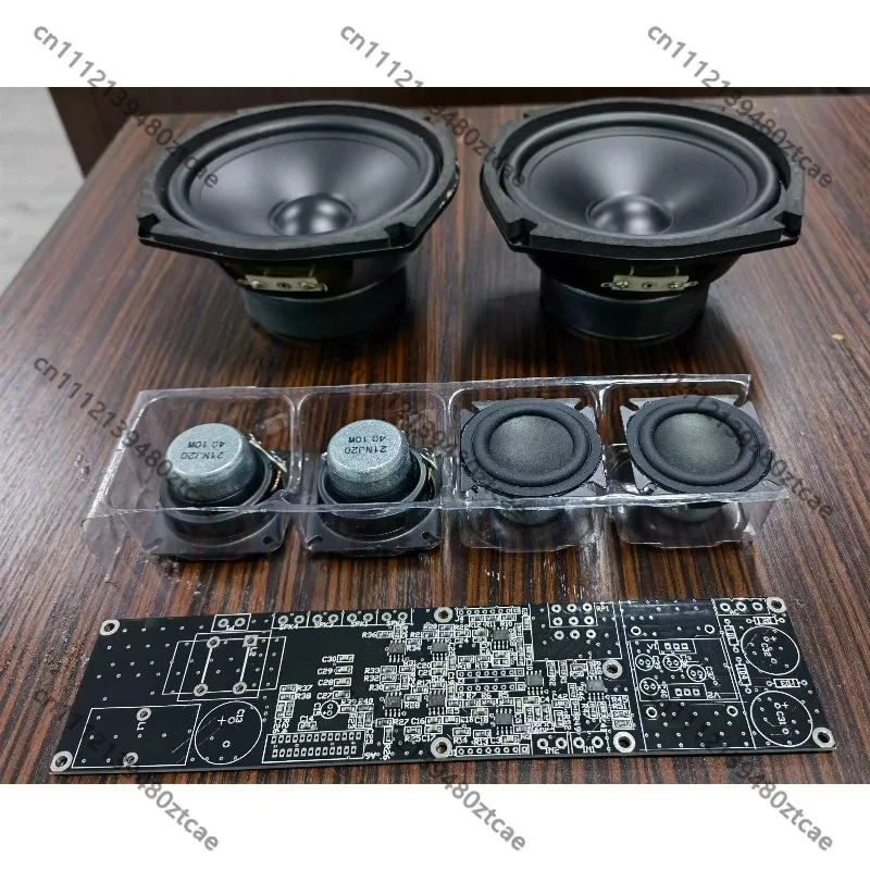 T-015 5.5 Inch Electronic Frequency Division Speaker Core Kit, 2 Woofers 4 Tweeters, Complete Components Pre-soldered  Board