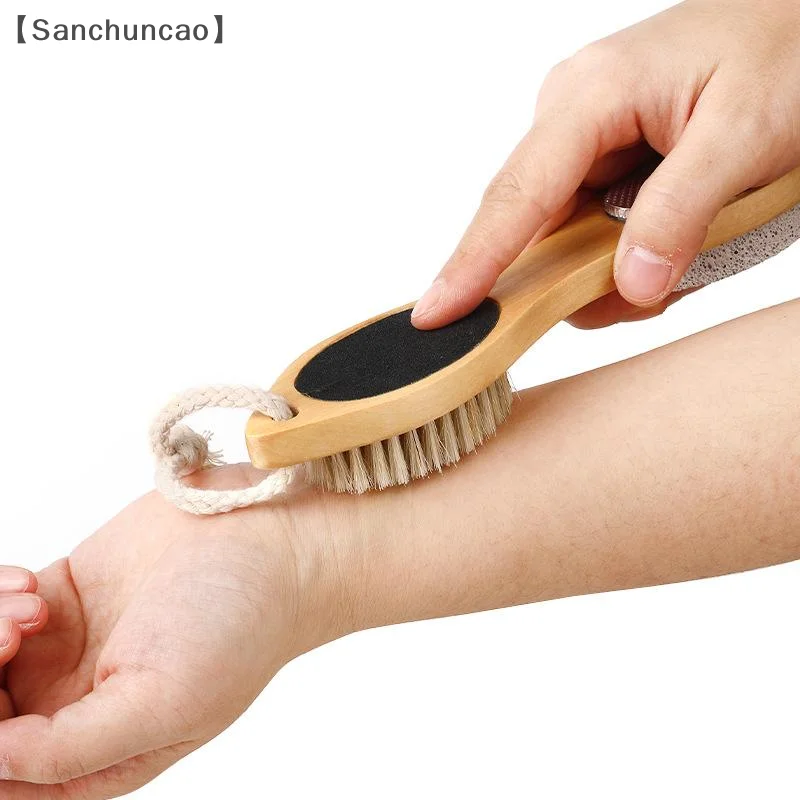 〔산〕1/2개입 4-in-1 발 각질 제거기 발 관리 도구 발 각질 제거 브러쉬 큐티클 네일 관리