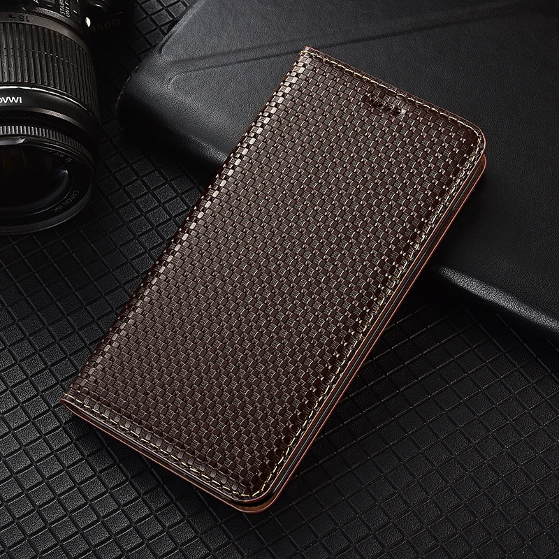 

Grass Mat Genuine Leather Flip Case For Asus Rog Phone 3 5 5S 6 6D 7 8 9 Pro FE Ultimate Phone Cover Card Cases Scratch Proof