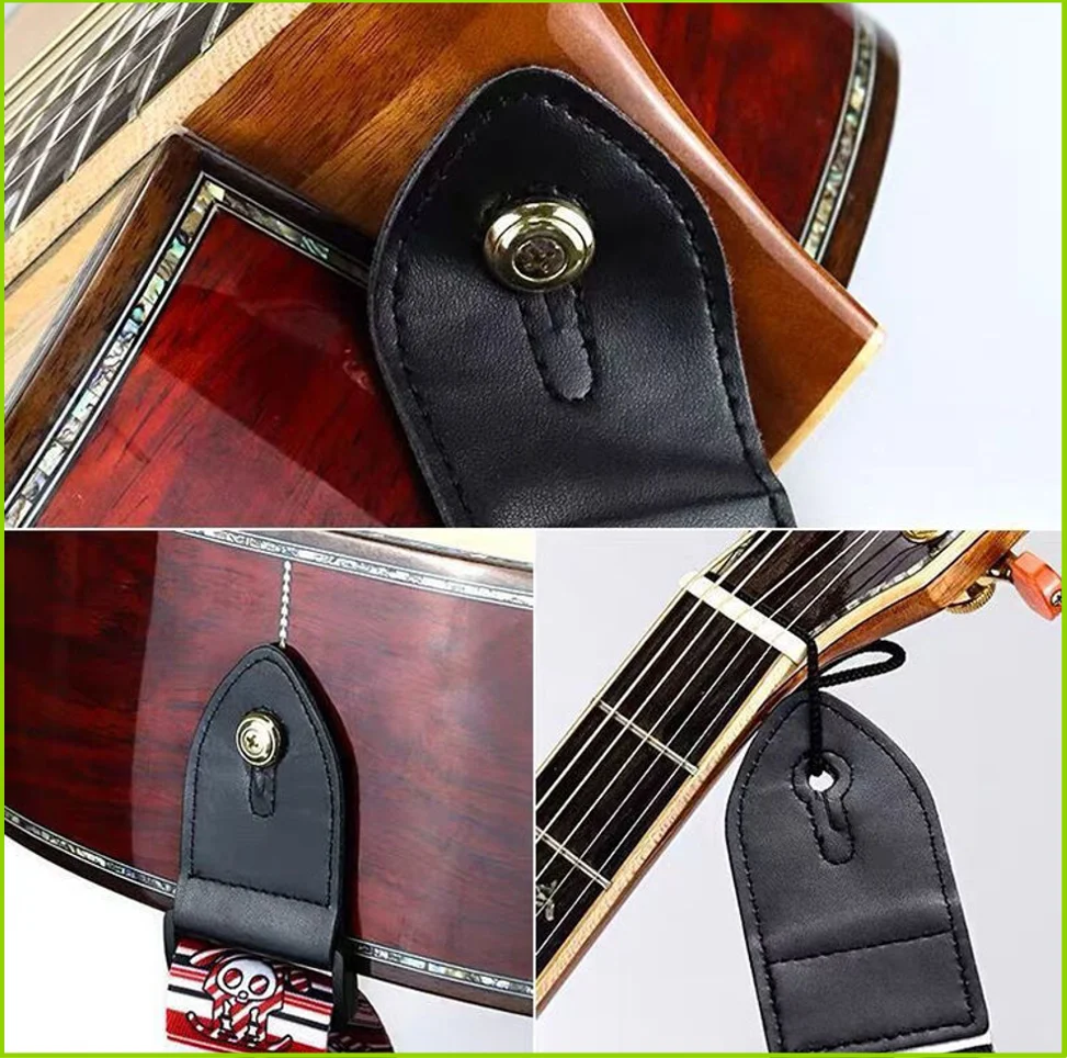 Gitarrengurt für E-Gitarre, Akustikgitarre und Folk-Gitarre, Vintage-Kreuz-Design, Gitarrengurte mit Persönlichkeit, Plektren, Gitarrenzubehör für die Tasche – Detail 4