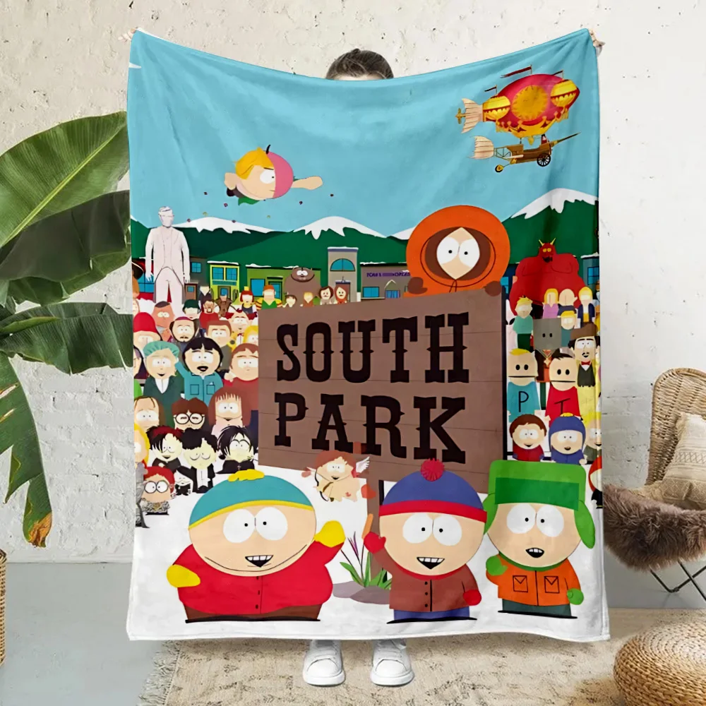 S-South Funny P-Park Printed Blanket Picnic Blankets Warm Blanket Soft and Comfortable Blanket Home Travel Birthday Gift