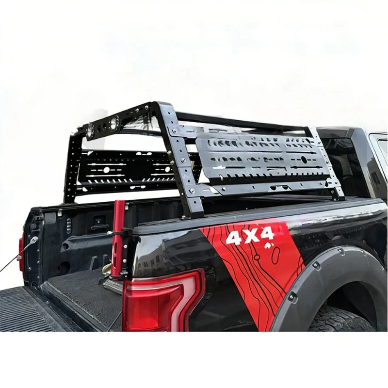 High Quality Adjustable Iron Overland Rack Gantry Frame Universal Full Size Pickup Truck Bed Auto Exterior Accessories