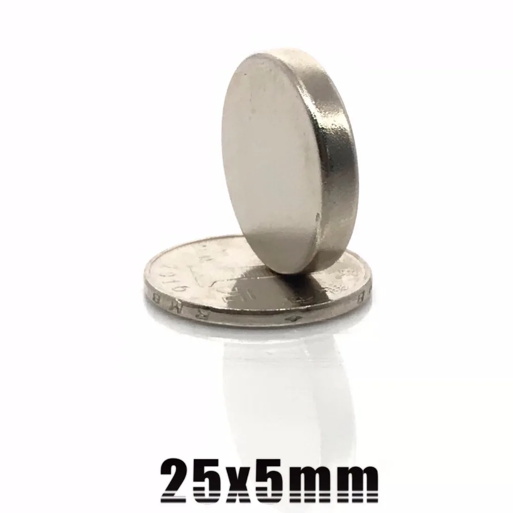 

2/5/10/20/50Pcs 25x5 Neodymium Magnet 25mm x 5mm N35 NdFeB Round Super Powerful Strong Permanent Magnetic imanes Disc 25x5