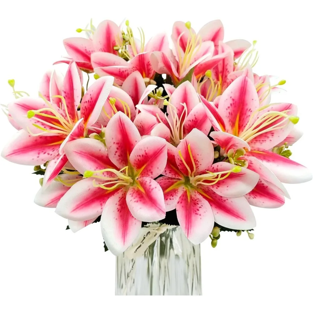 5/10Pcs Orchid Artificial Flowers Bouquet Fake Flower For Home Decor Wedding Marriage Decoration Valentine's Day Vase Accessor