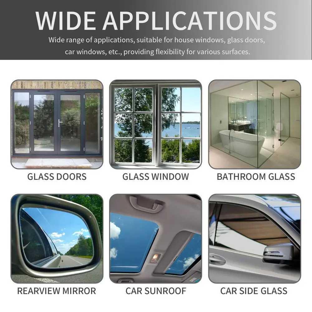 منظف فيلم الزيت رذاذ مرآة الرؤية الخلفية تنظيف رذاذ السيارات الزجاج الأنظف العلامة المائية بقعة مزيل للأسطح الزجاجية