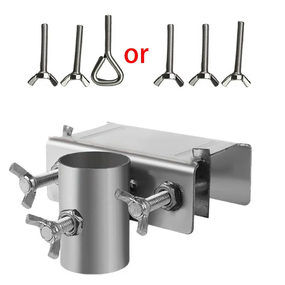 

Adjustable Umbrella Clamp Bracket Water-proof Easy To Install Deck Umbrella Mount Heavy Duty Shock-proof Parasol Fixing Clip