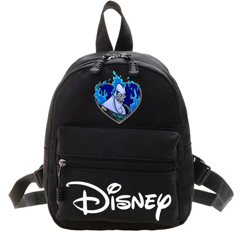 Disney Hercules Hades Mini กระเป๋าเป้สะพายหลังหญิง Casual กระเป๋าเป้สะพายหลังใหม่สุภาพสตรีวัยรุ่นโรงเรียนกระเป๋ากระเป๋าเดินทางหญิงไหล่กระเป๋า