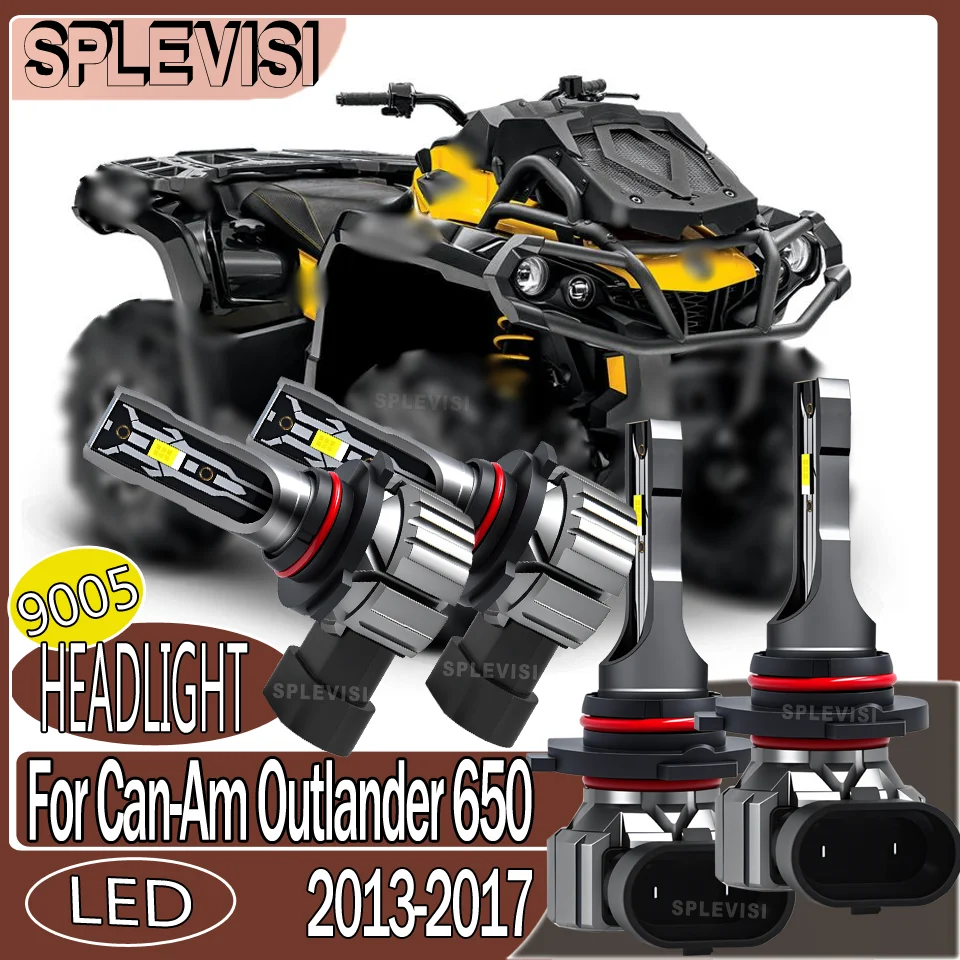 

Powerful Beam Enhanced Safety Waterproof IP68 Plug & Play motorcycle Headlight For Can-Am Outlander 650 2013 2014 2015 2016 2017