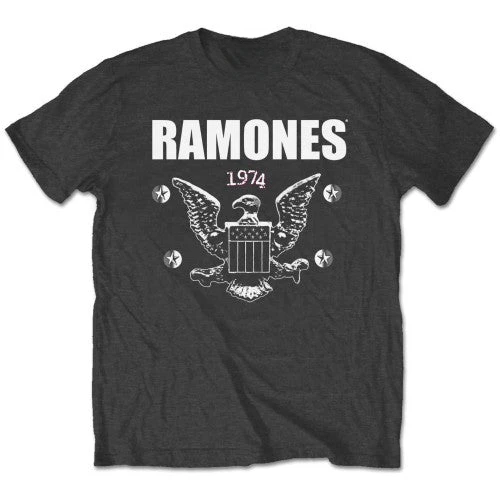1974 Eagle Ramones Band T-Shirt Cotton Graphic Tee Men Women Summer Streetwear