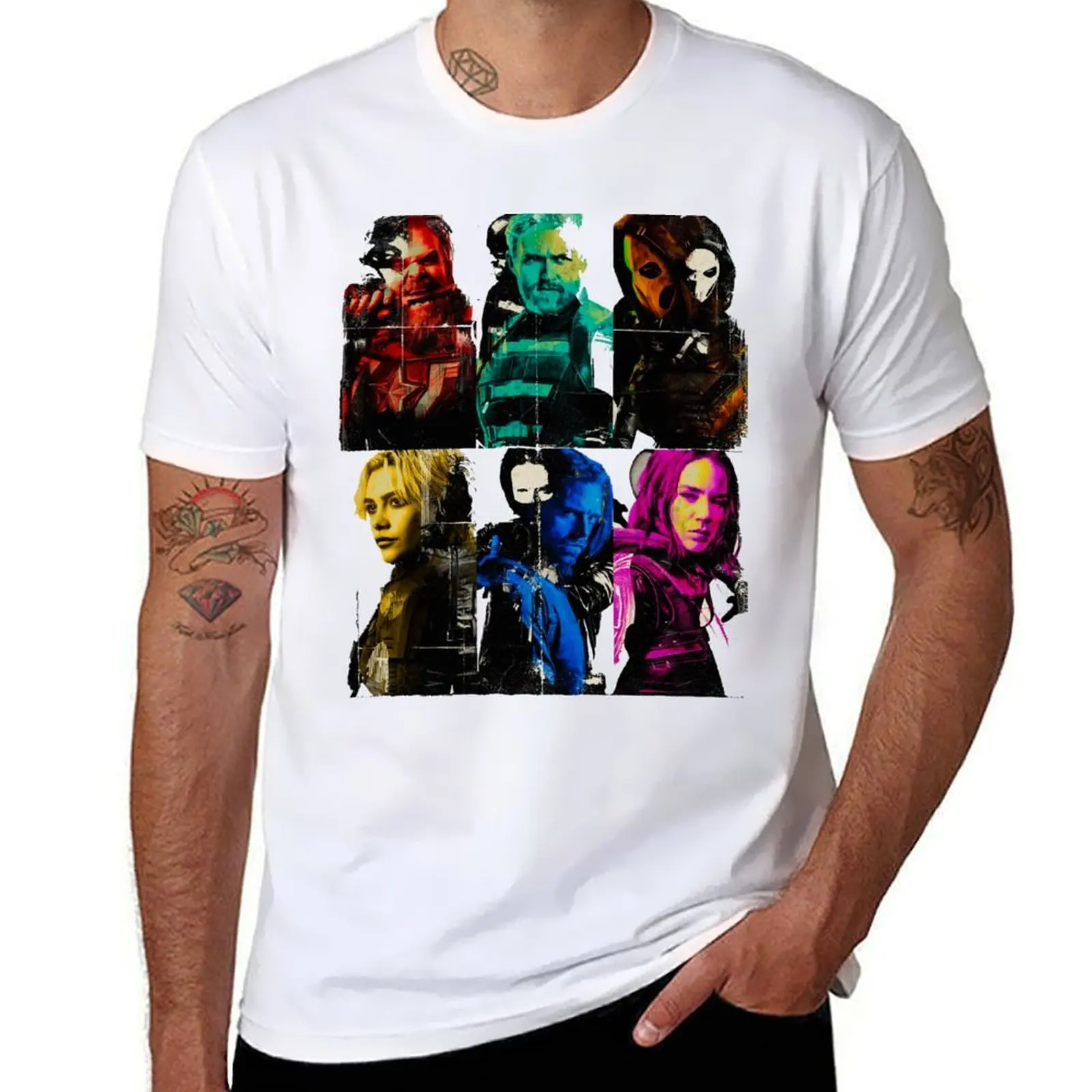 

Thunderbolt Superheros Retro Art T-Shirt funny t shirts man t shirts cotton 100% T-Shirt