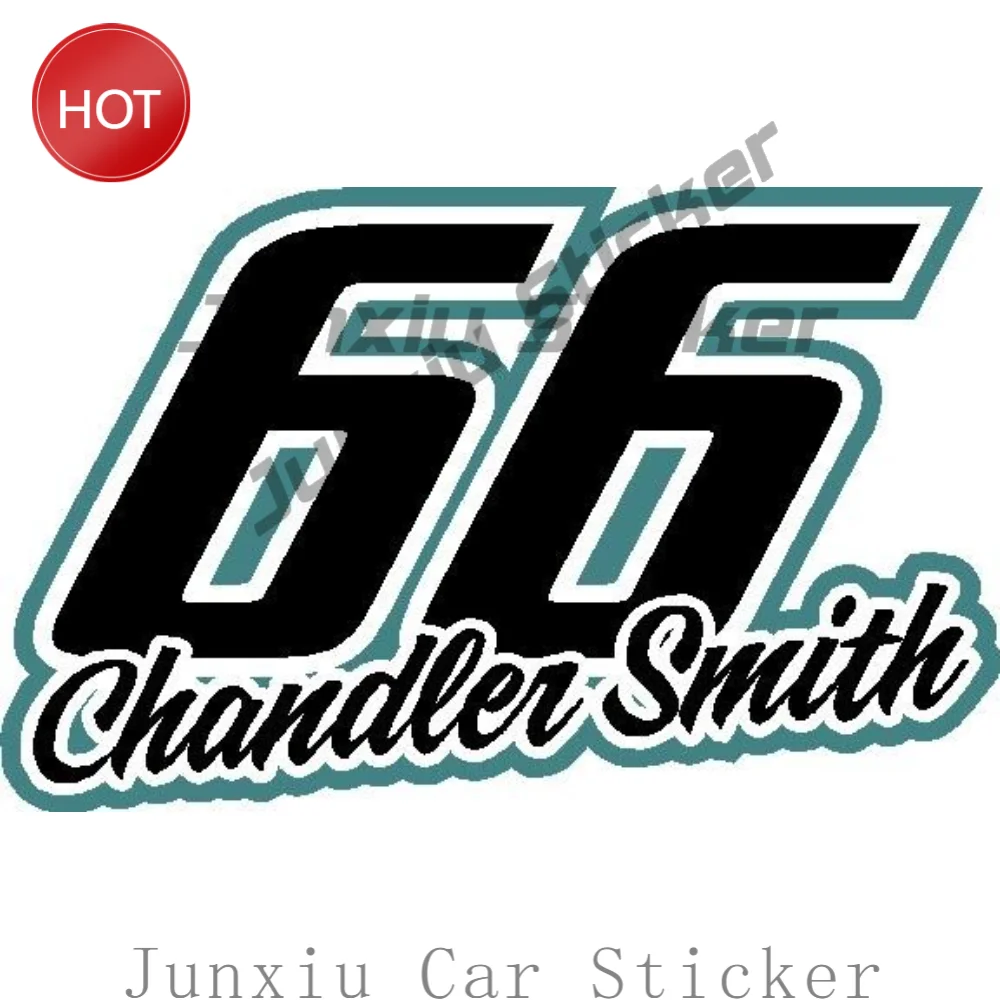 66 Chandler Smith 2025 Racing Vintage Pvc Decal Uv Protection For Toolbox Hood Sticker Car Accessories Exterior Decoration