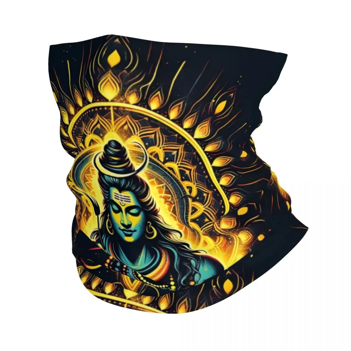 Brahma Vishnu Shiva bando leher bersepeda syal tabung Bandana Gaiter semua musim uniseks