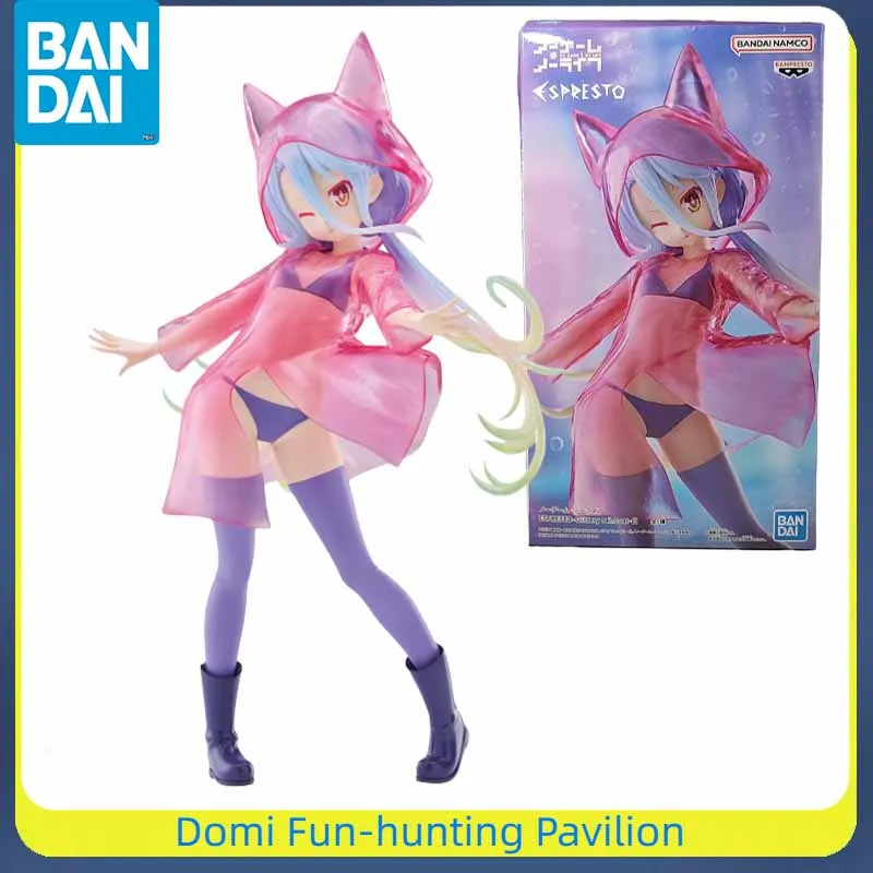 

Bandai Original BANPRESTO ESPRESTO NO GAME NO LIFE Anime Figure White/Clittery Raincoat Finished Model Collectible Toys Gift