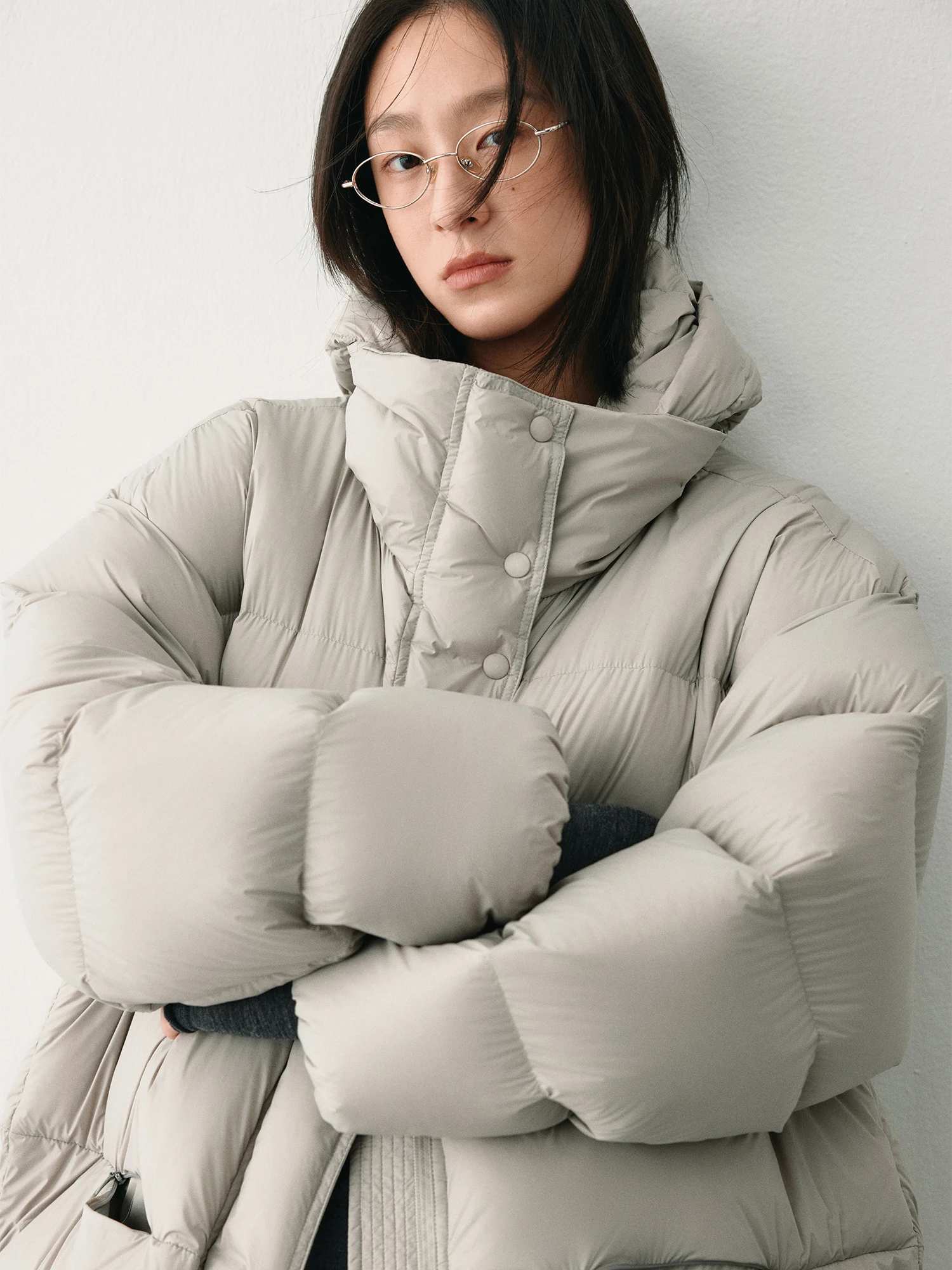 

Пуховик HaveRice Casual Sle 90 из белого гусиного пуха, легкий, теплый, средней длины, женская верхняя одежда с капюшоном