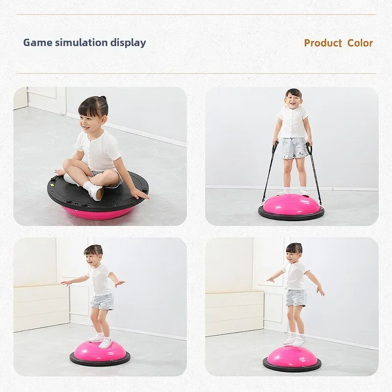 Vestibular Sensory Equipment Training Wave Speed Balls Semi-circle Balance Ball Kindergarten Kids Fitness Thickened Yoga Balls