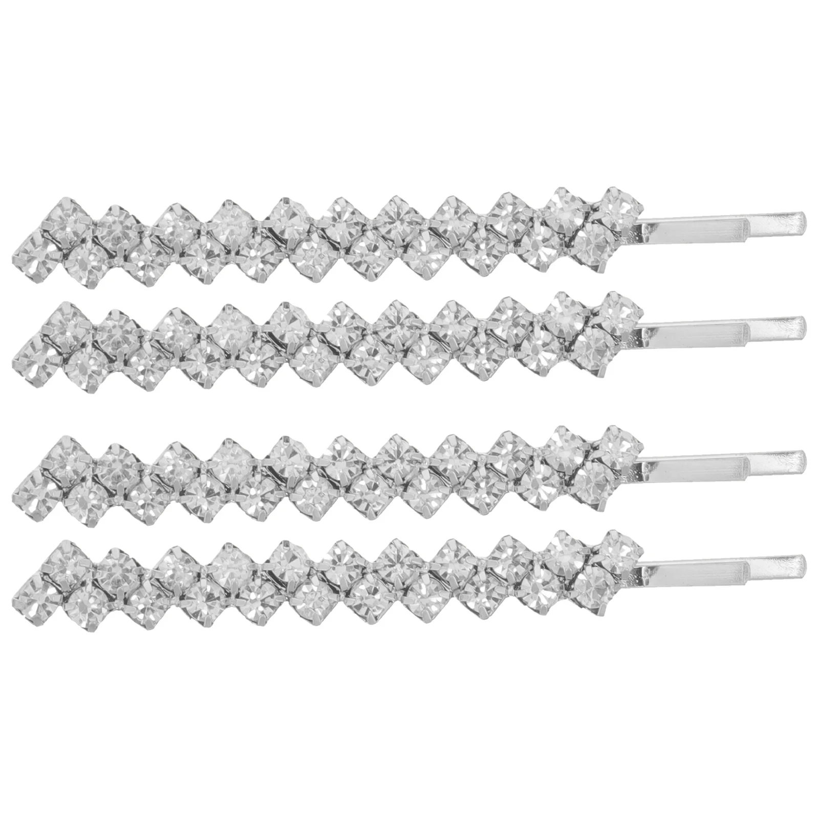 

1 set Crystal Hairpin Rhinestone Alloy Hair Clips For Women Metal Hairpins Wedding Party Dance Accessories Bobby Hairpins