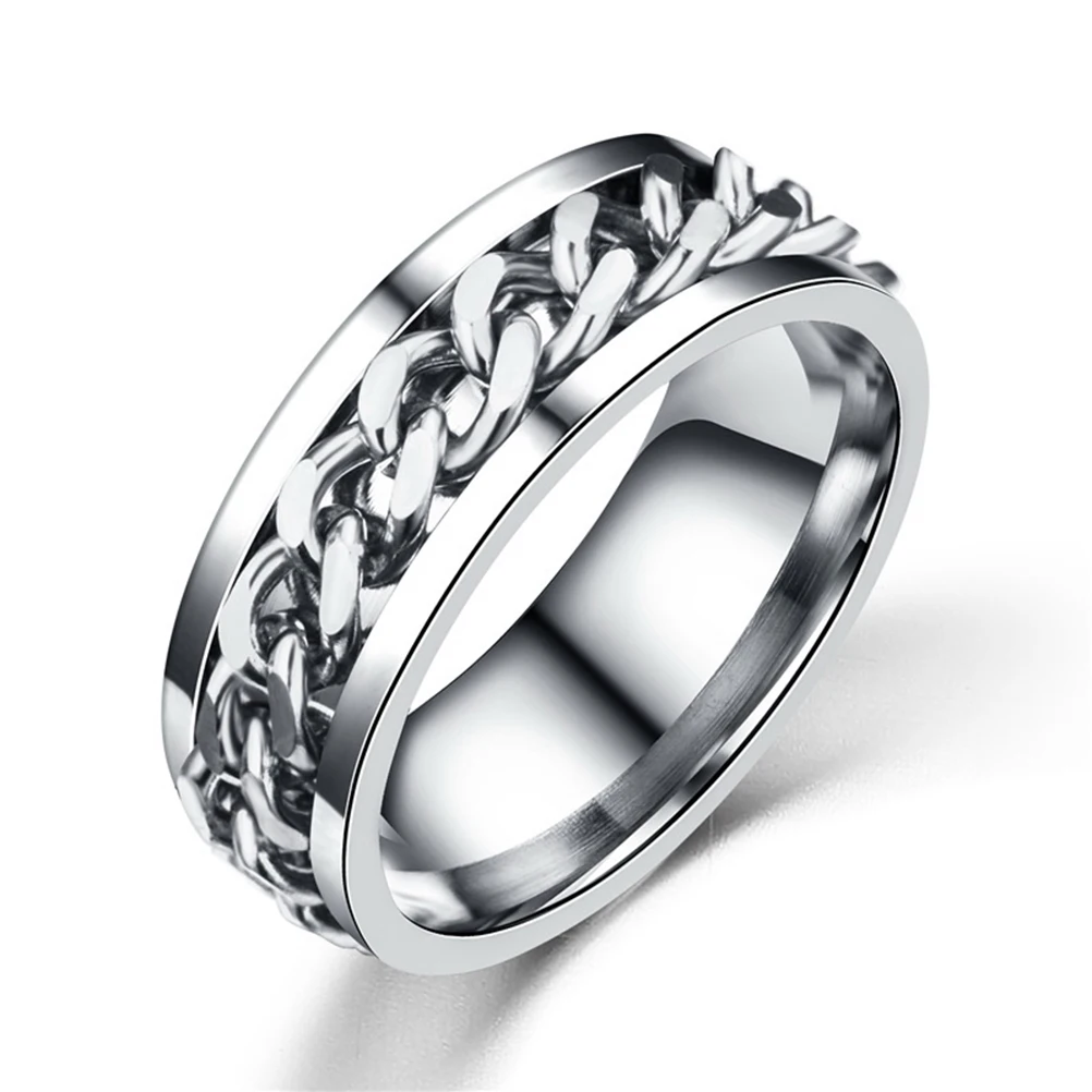 

1Pcs Trendy Color Changing Finger Ring Simple Design Jewelry for Men Boys Stylish Gift