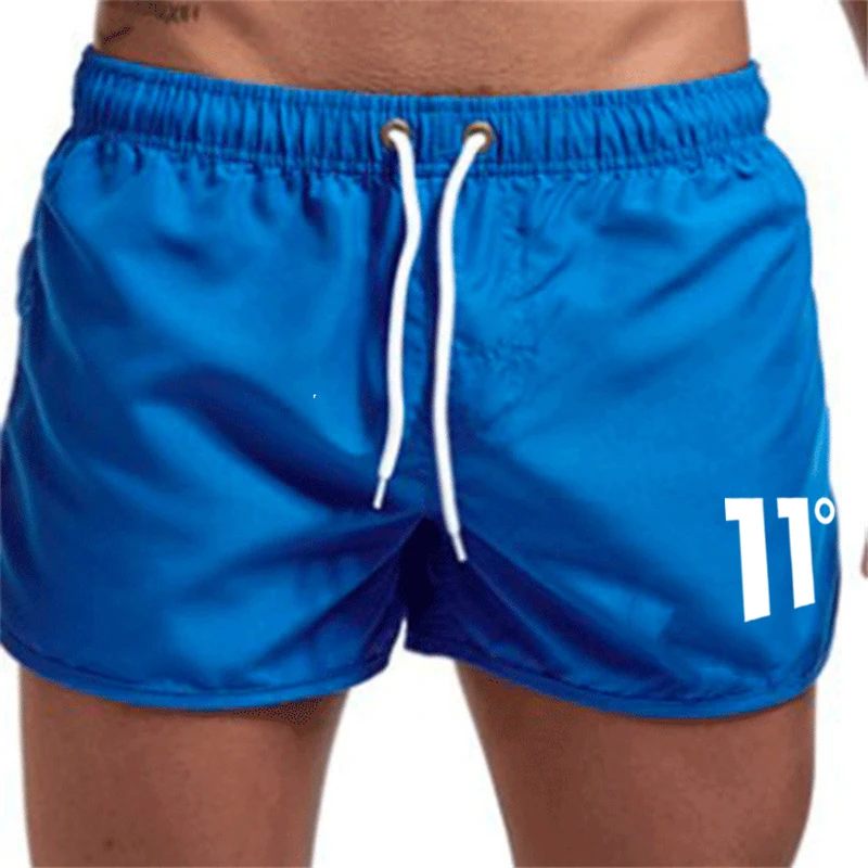 Shorts de pranchinha respirável masculino, maiô surf masculino, shorts de treino fitness, calça curta estampada casual, moda praia, novo