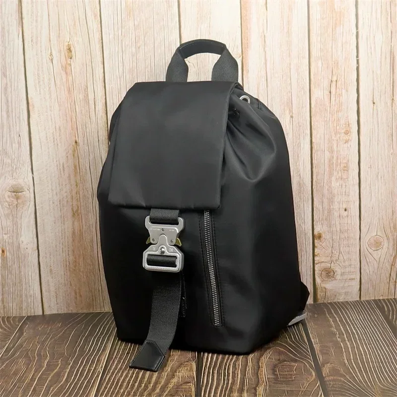 Black ALYX Backpacks Buckle Zipper Bags 1:1 Best Quality Alyx Mens Backpacks