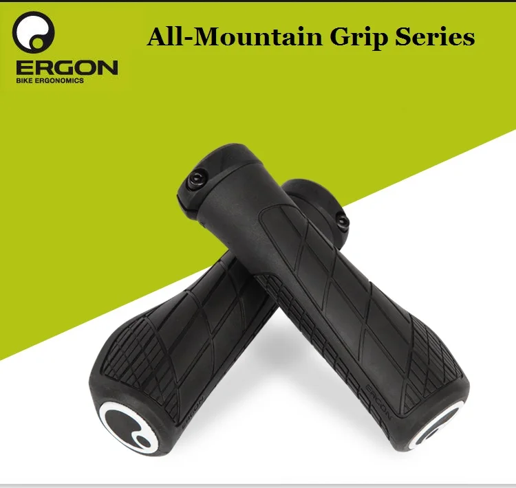 ERGON Fahrradgriffe aus Gummi, MTB-Griffe mit Klemmhalterung, Ergonomisch, Rutschfest, Stoßdämpfend, Lock-On-Enden, Mountainbike-Griffe – Detail 24