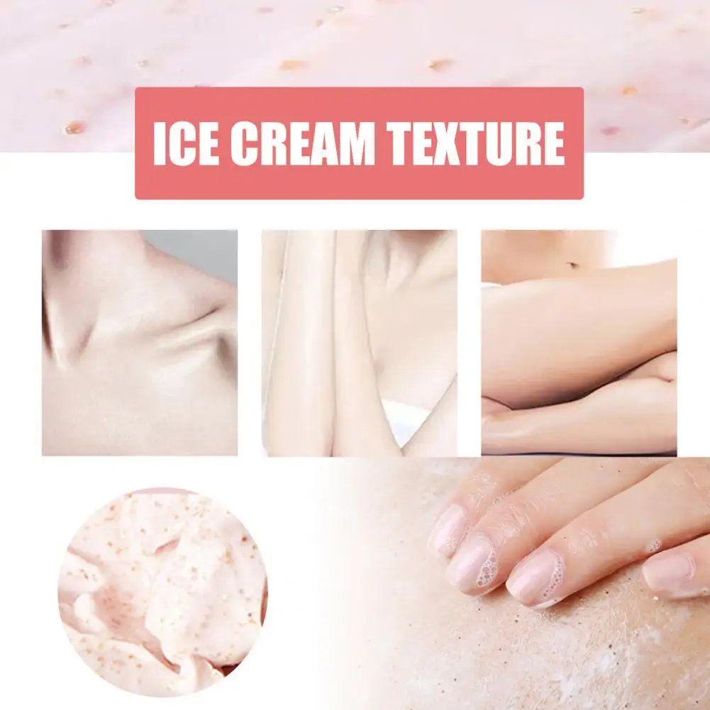 

Body Scrub Cream 100g Useful Remove Dirt Non-irritation Peach Clear Scrub Cream for Women