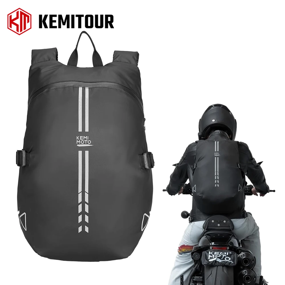 

Motorcycle Helmet Backpack Waterproof Motorcycle Helmet Bags Universal for Touring Street Glide Road Glide for Pan America Bag