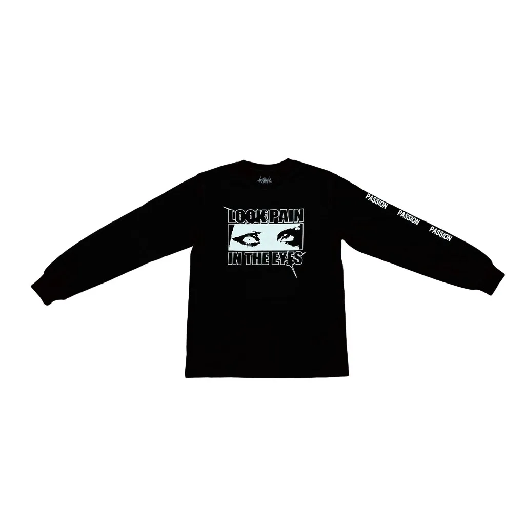 

New 2026 Men Look Pain In The Eyes antagonist merch tour T Shirts T-Shirt Hip Hop Skateboard Street Cotton T-Shirts Tee Top E107