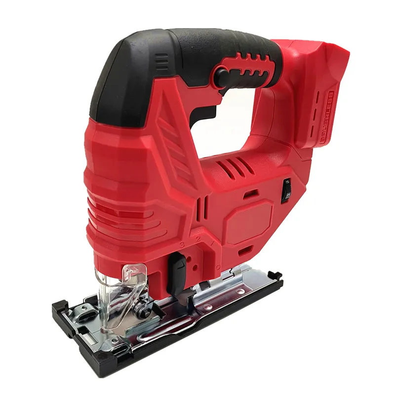 Brushless Cordless Jig Saw 0°-45° Bevel Cuts Electric Curved Saw Woodworking Cutting Tool Fit For Milwaukee 18V Battery