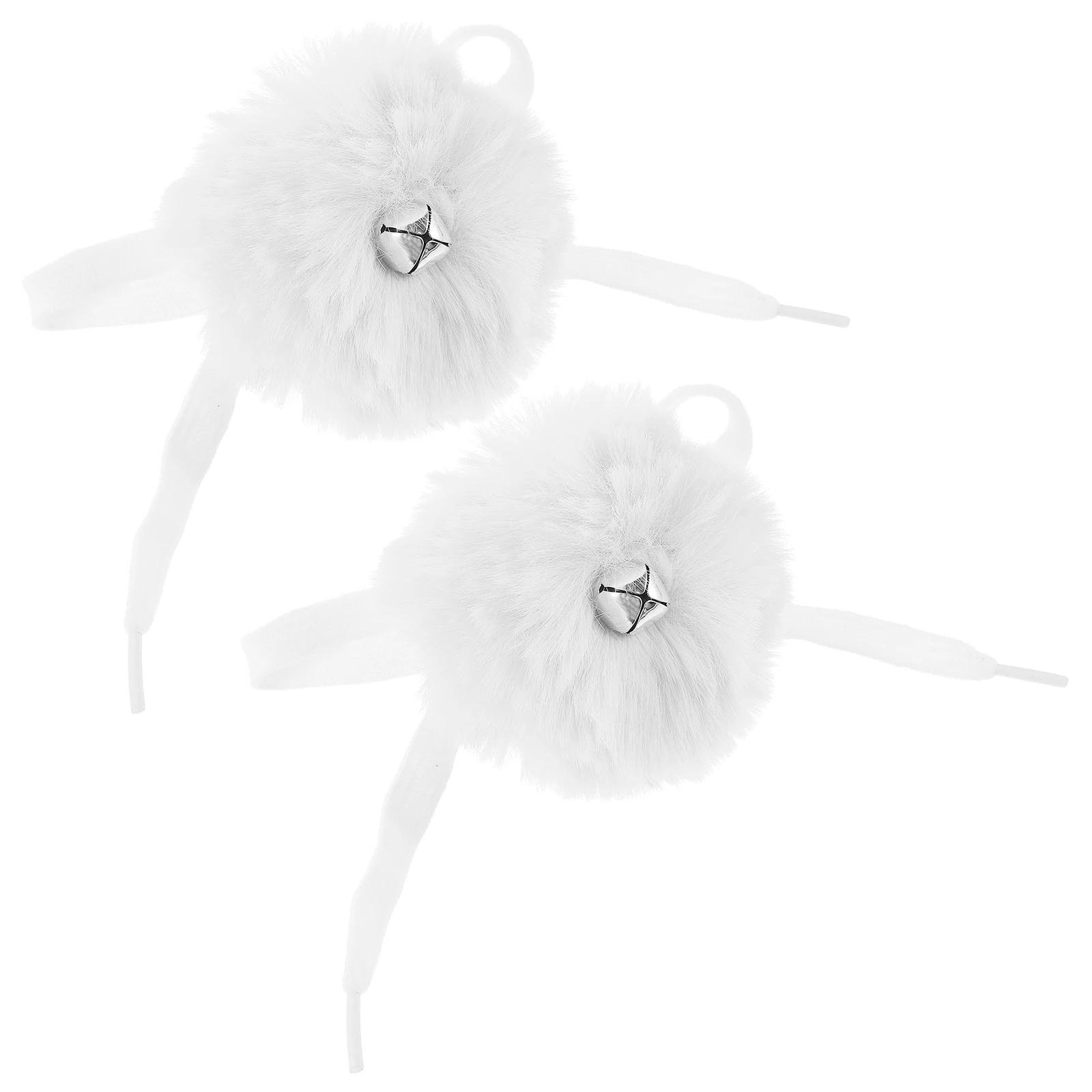 

2Pcs Roller Pom Roller Skates Accessories Poms Artificial Bell Ball Accessories Colored Decorative Skates Laces Tie