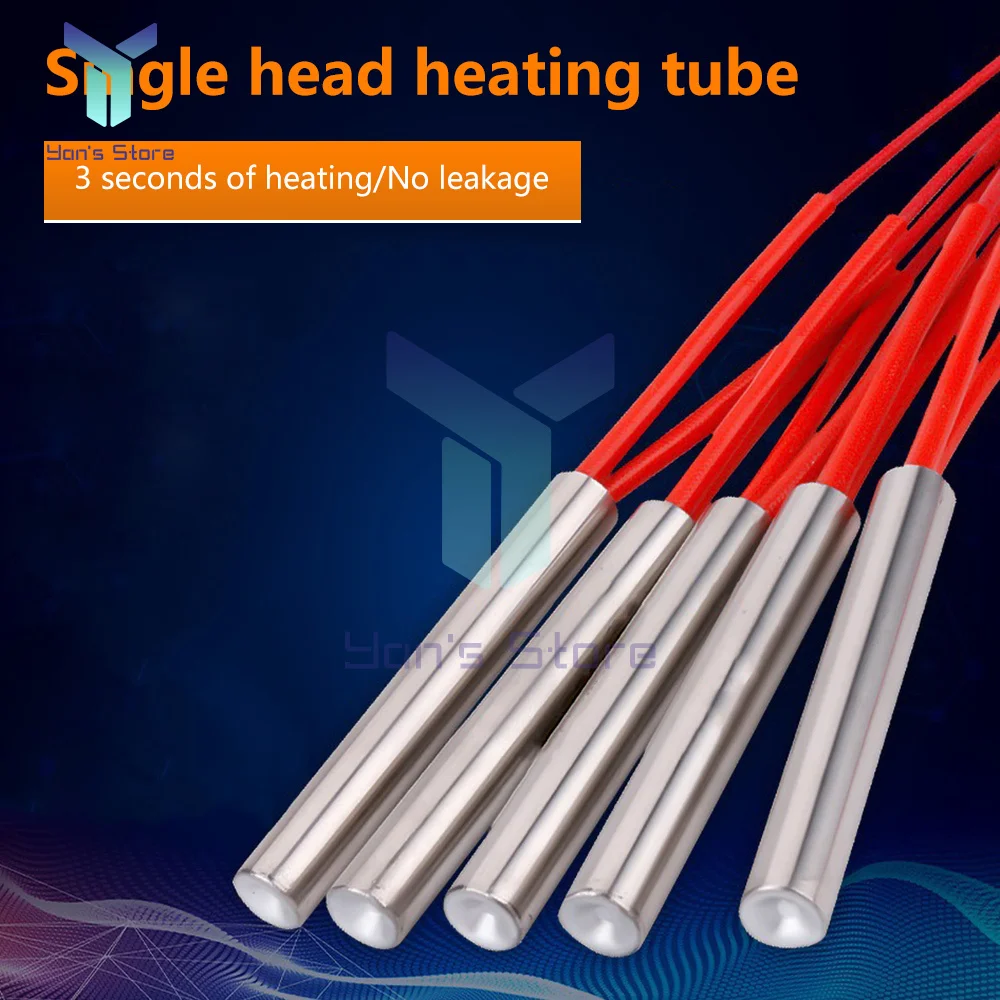1PC YD-M3 Single Head Heating Tube Element Cartridge Heater Rod Block Kit Thermistor Mould Single Head Heating Tube -2℃~+60℃
