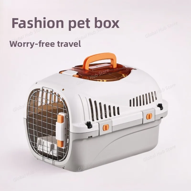 

Light Cat Out Box Breathable Pet Cage Portable Travel Cat Car Case Portable Pet Case