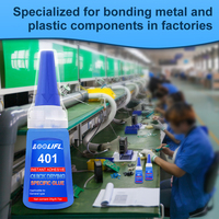 401 cyanoacrylate adhesive is suitable for rubber, leather, plastic, metal, diamond jewelry and DIY crafts.