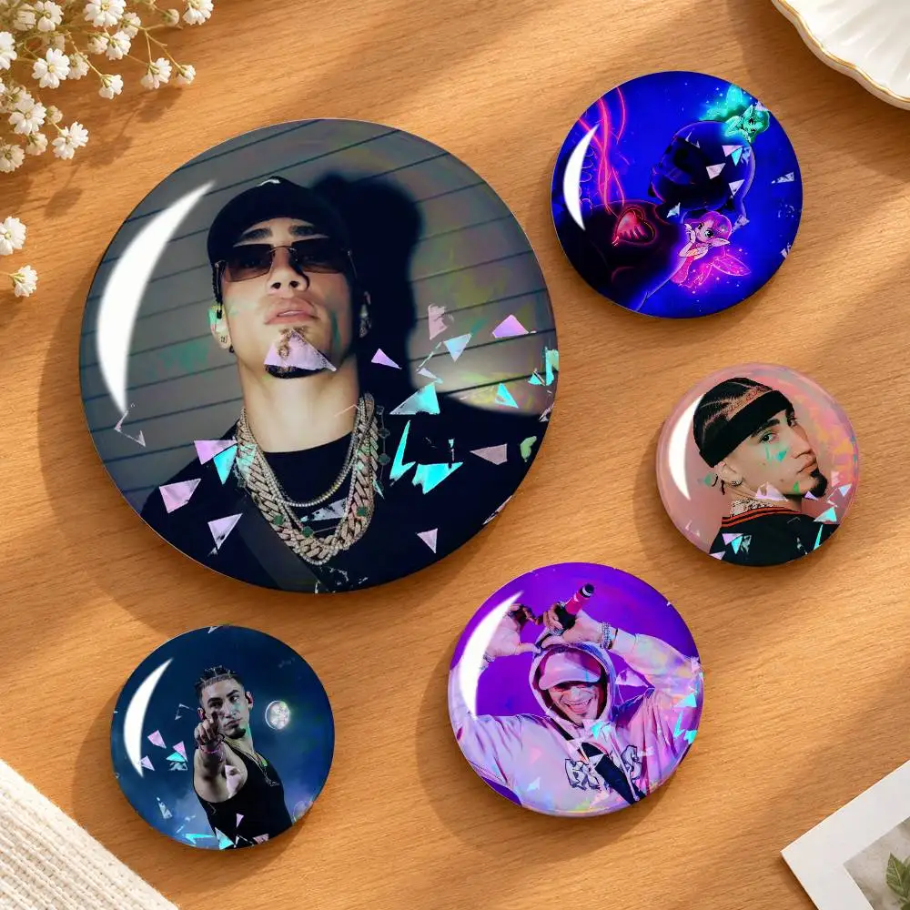 Singer O-Omar Courtz P-Por Si Badges Creative Tinplate Round Button PinsBrooch Badge Clothes Backpack Custom