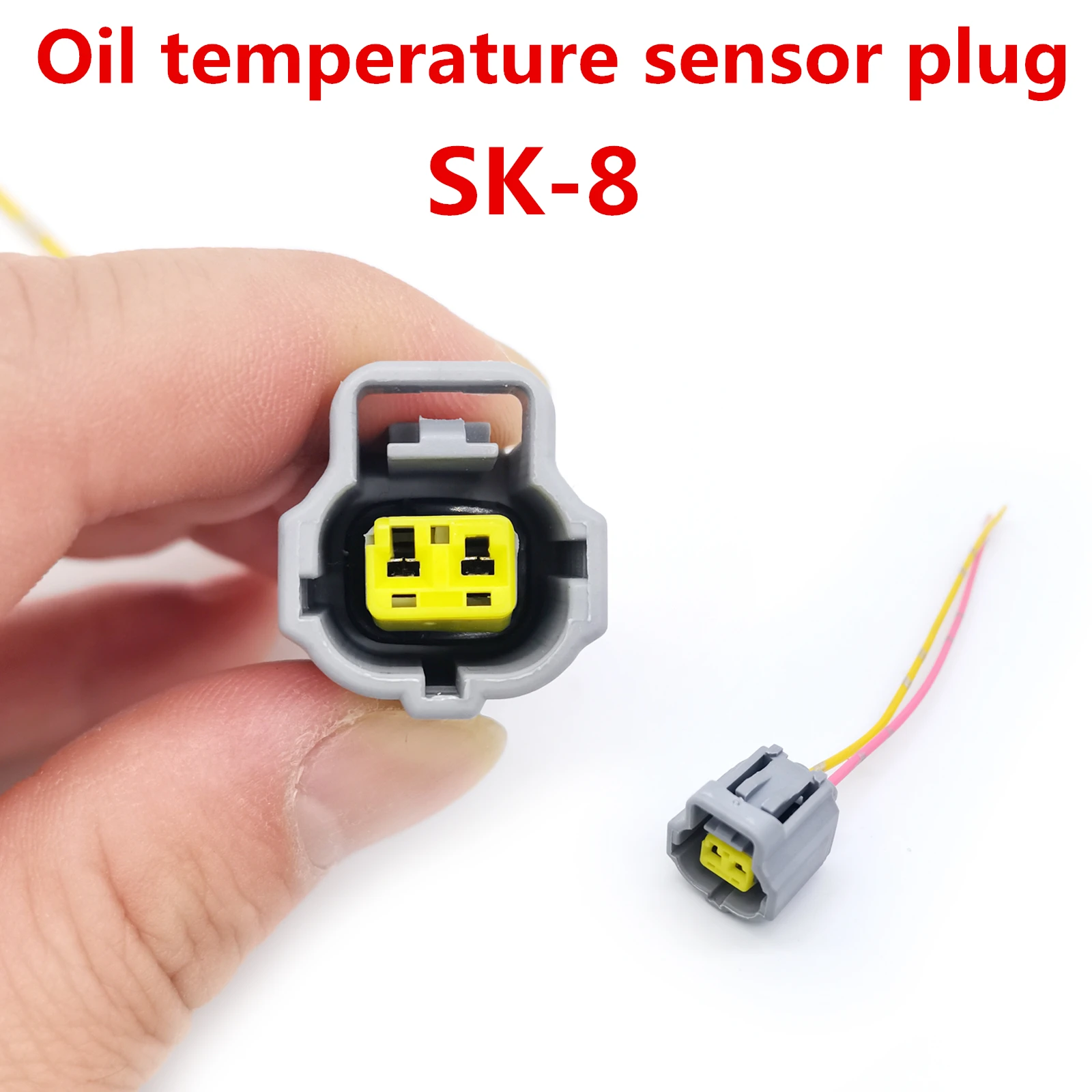 Excavator plug, For KOBELCO SK200 210 250 300 350-8 excavator engine water temperature solenoid valve sensor plug connector