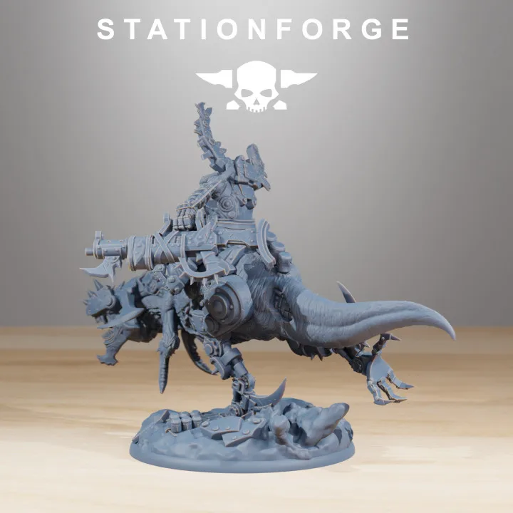 Orkaz Beast Boss-Tough resin High detail Miniature-Tabletop Wargame Accessories-Unpainted gray model